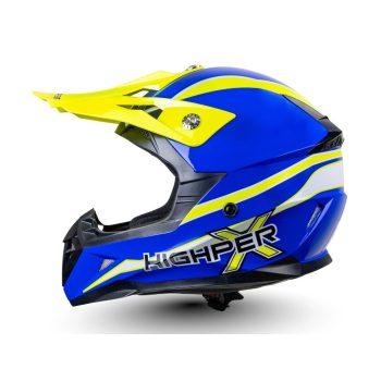 Highper X bukósisak (sárga-kék)