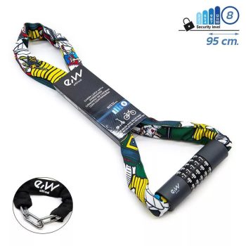 SZÁMZÁRAS ROLLERZÁR (5 DIGITES, GRAFFITI MINTÁS SZÖVET)